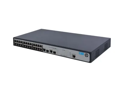 JG539-61201 - HP ProCurve 1910-24-PoE+ 24-Ports 10/100Base-T PoE+ + 2-Ports 10/100/1000Base-T + 2-Ports SFP (mini-GBIC) Slots Layer 3 Managed Switch