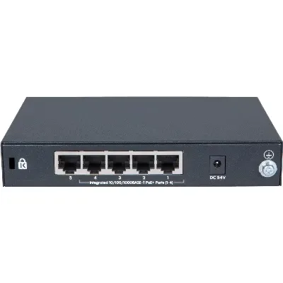 JH328A - HPE OfficeConnect 1420 5G PoE+ 5 x Ports 10/100/1000Base-TX Layer-2 Unmanaged Gigabit Ethernet Network Switch