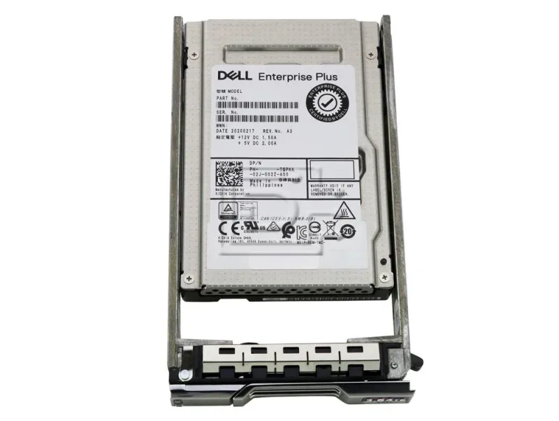 Dell JHP6N Dell 3.84TB SAS 12Gbps read intensive 2.5-inch hot-plug SSD with tray for enterprise servers