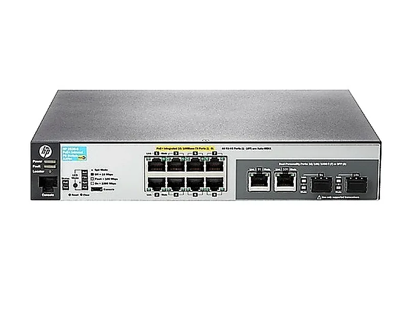 HPE JL070-60001 HP JL070-60001 Aruba 2530 Series 2530-8-PoE+ 8xRJ-45 Ports PoE+ 1000Base-T + 2xGigabit Combo Ports Layer2 Managed 1U Gigabit Ethernet Switch