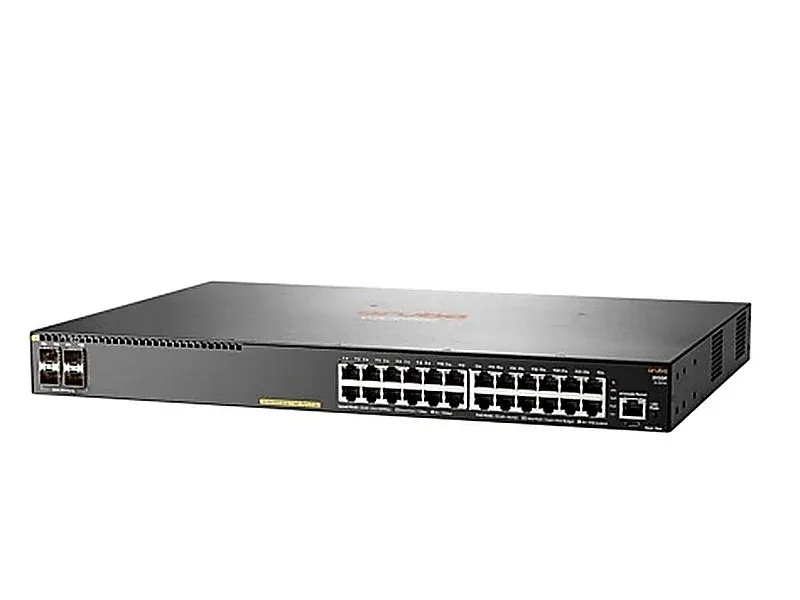 HPE JL261-61101 Aruba 2930F 24-Ports PoE+ 10/100/1000Base-T RJ-45 4-Ports 1000Base-X SFP 1U Rack-mountable Layer 3 Managed Network Switch