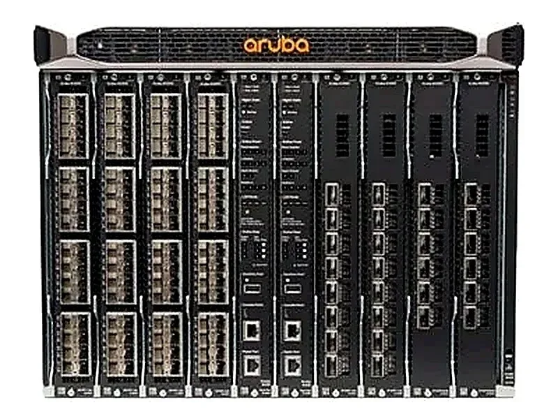 HPE JL376-61001 Aruba 8400 8-Slots Expansion 32-Ports 10GBase-X SFP+ 6-Ports 100GBase-X QSFP28 8U Rack-mountable Switch Chassis