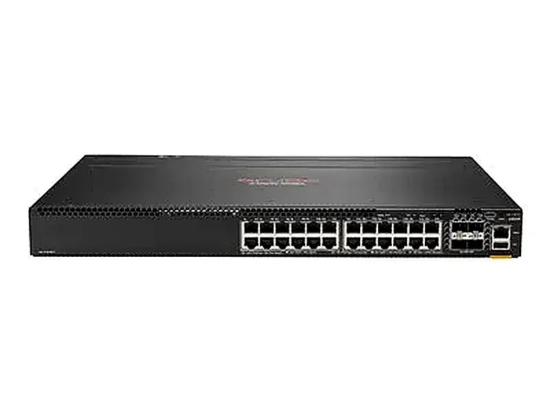 HPE JL664-61001 Aruba 6300M 24-Ports 1000Base-T PoE+ 4-Ports 50GbE SFP56 1U Rack-mountable Front To Side Airflow Layer 3 Managed Stackable Gigabit Ethernet Network Switch