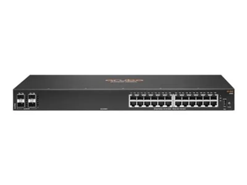 HPE JL678-61101 Aruba 6100 24-Ports 10/100/1000Base-T RJ-45 4-Ports 10GBase-X SFP+ Layer 3 Manageable 1U Rack-mountable Network Switch