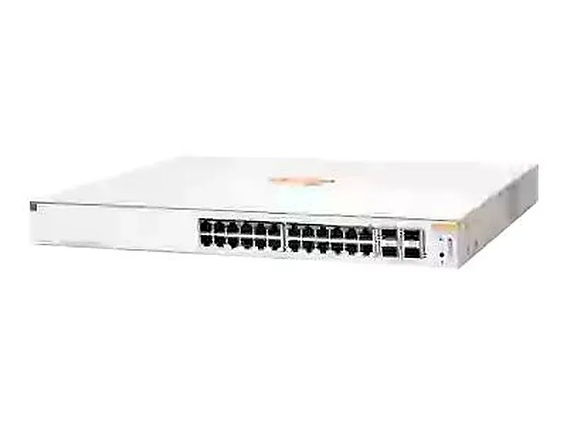 HPE JL683-61001 Aruba Instant On 1930-24G 24-Ports 1000Base-T Class4 PoE 4-Ports 10GbE SFP+ 1U Rack-mountable Layer 3 Managed Gigabit Ethernet Network Switch