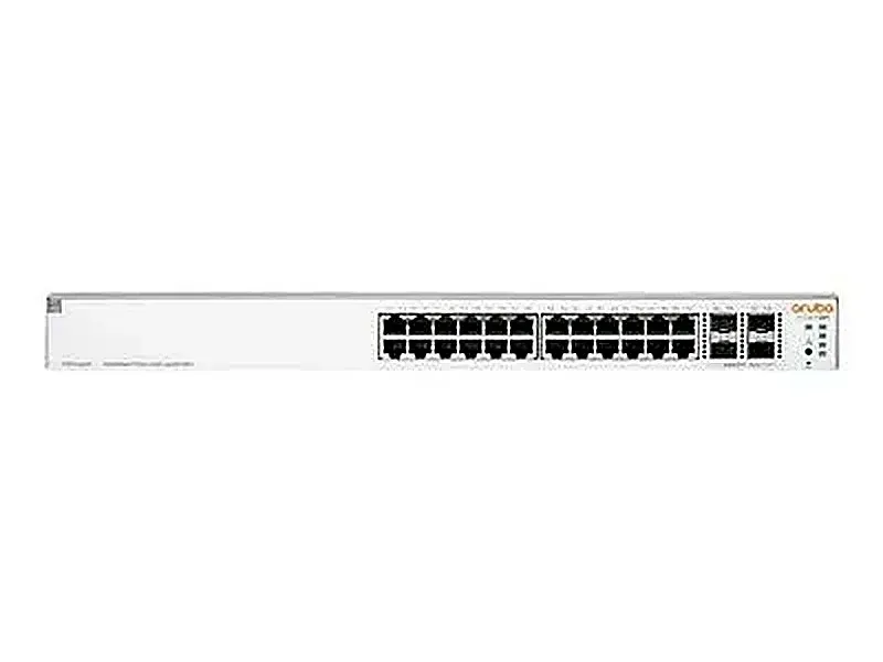 HPE JL684-61001 Aruba Instant On 1930-24G 24-Ports 1000Base-T Class4 PoE+ 4-Ports 10GbE SFP+ 1U Rack-mountable Layer 3 Managed Gigabit Ethernet Network Switch