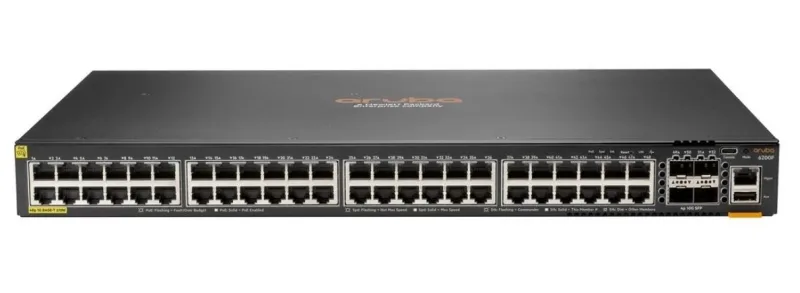 HPE JL727-61101 Aruba POE 4SFP+ 48-Ports PoE+ RJ-45 4-Ports 10G SFP+ Layer3 Managed 1U Rack-mountable Network Switch