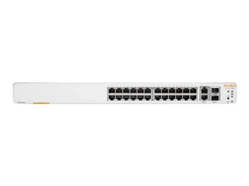 HPE JL806-61001 Aruba Instant On 1960-24G-2XGT-2SFP+ 24-Ports 10/100/1000Base-T 2-Ports SFP+ 2-Ports 10GBase-T Smart-Managed Rack-mountable Gigabit Ethernet Network Switch