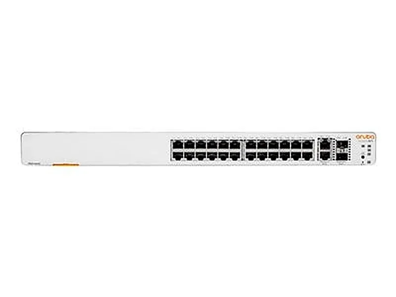 HPE JL806-61021 Aruba Instant On 1960-24G-2XGT-2SFP+ 24-Ports 10/100/1000Base-T 2-Ports SFP+ 2-Ports 10GBase-T Layer 2+ Smart-Managed Rack-mountable Gigabit Ethernet Network Switch