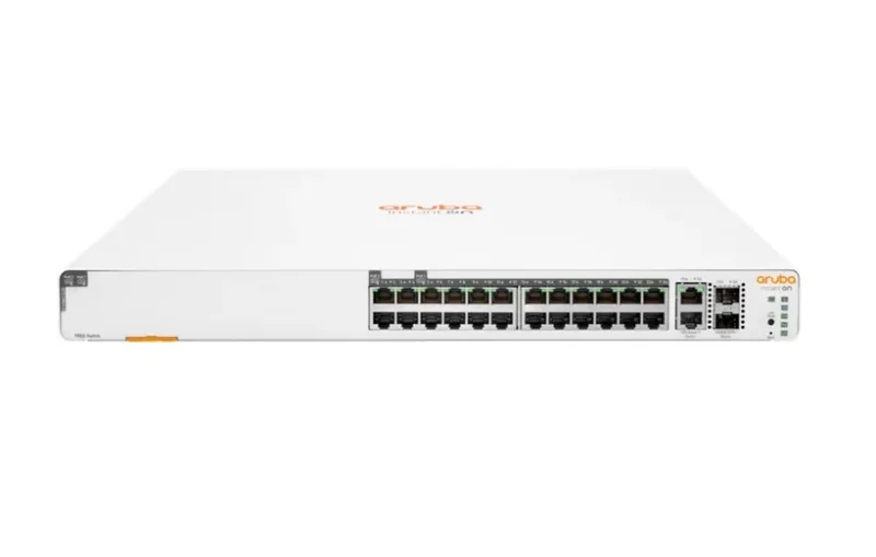HPE JL807-61021 Instant On 1960-24G 24-Ports 10/100/1000Base-T PoE (CL4 and CL6) 2-Ports 10GbE SFP+ 2-Ports 10GBase-T Layer 2 Smart-Managed GbE Network Switch