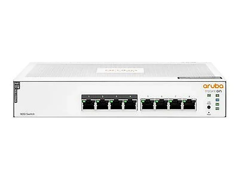 HPE JL811-61001 Instant On 1830 4-Ports PoE+ 10/100/1000Base-T RJ-45 4-Ports 1000Base-T RJ-45 Layer 2 Manageable 1U Rack-mountable Network Switch