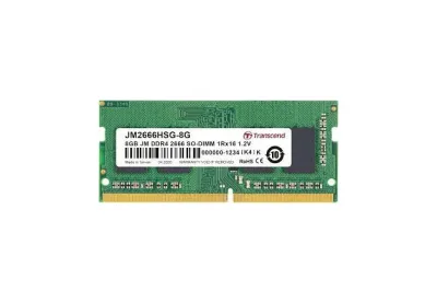 JM2666HSG-8G - Transcend 8GB 2666 MHz PC4-21300 Non-ECC Unbuffered CL19 260-Pin SODIMM 1.2V 1Rx16 Memory Module