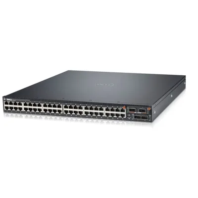 JPVRH - Dell PowerConnect N4064 48 x Ports 10GBase-T 10 Gigabit Ethernet 2 x Ports 40 Gigabit Ethernet SFP+ Rack-mountable 1U Layer 3 Managed Switch