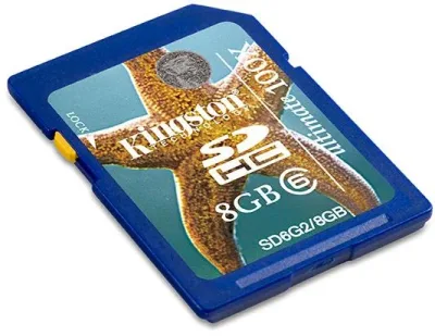 Kingston K-SD6G2/8GB 8GB Class 6 SDHC Flash Memory Card