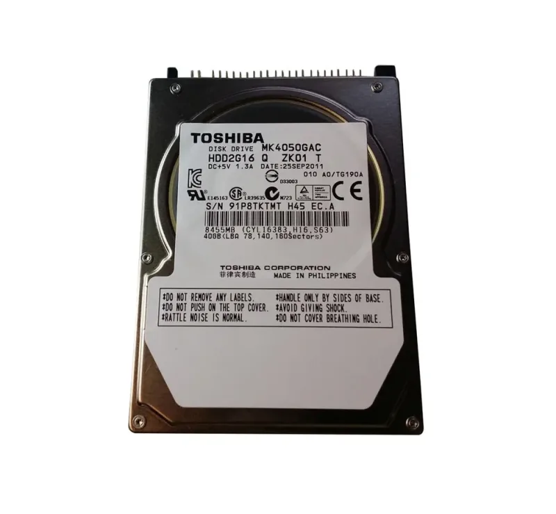 K000012090 - Toshiba 40GB 5400RPM ATA-100 2.5-inch Hard Disk Drive