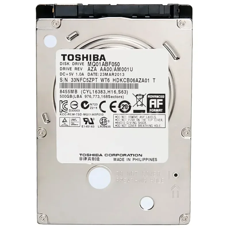 K000031050 - Toshiba 60GB 5400RPM SATA 1.5GB/s 2.5-inch Hard Disk Drive