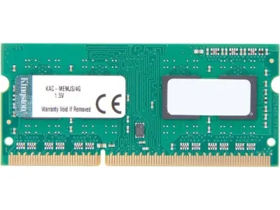Kingston KAC-MEMKL/4G 4GB DDR3-1600MHz PC3-12800 non-ECC Unbuffered CL11 204-Pin SoDimm 1.35V Low Voltage Memory Module