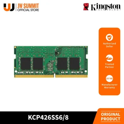 Kingston KCP426SS8/16 16GB PC4-21300 DDR4-2666MHz non-ECC Unbuffered CL19 SoDIMM 1.2V Single-Rank Memory Module