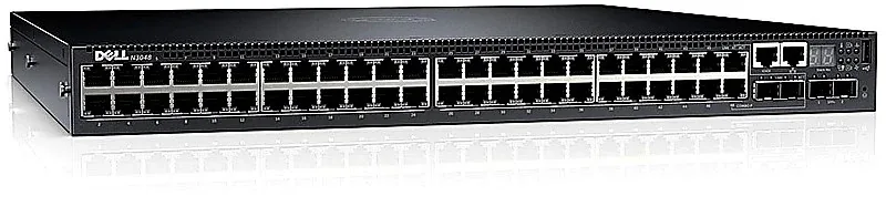 Dell KD3K6 N2048P 48x RJ-45 Ports PoE+ 10/100/1000Base-TX 2x SFP+ Ports Layer 2 Managed 1U Rack-mountable GbE Network Switch