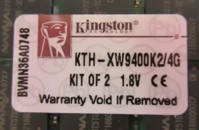Kingston KFJ2890E/2G 2GB DDR2-800MHz PC2-6400 ECC Unbuffered CL5 240-Pin DIMM Dual Rank Memory Module