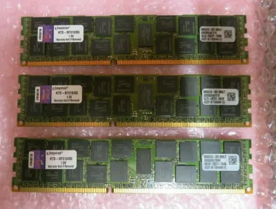 Kingston KFJ9900/1G Kinston 1GB DDR3-1333MHz PC3-10600 non-ECC Unbuffered CL9 240-Pin DIMM Single Rank Memory Module