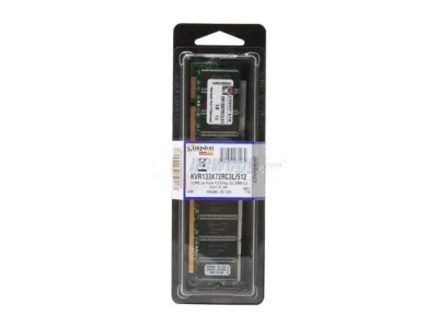 Kingston KGW3400/512 512MB 133MHz PC133 non-ECC Unbuffered CL3 168-Pin DIMM Memory Module