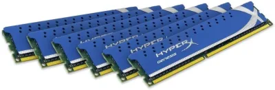 Kingston Technology KHX1600C9D3K6/24GX 24GB Kit (6 X 4GB) DDR3-1600MHz PC3-12800 non-ECC Unbuffered CL11 240-Pin DIMM 1.5V Memory