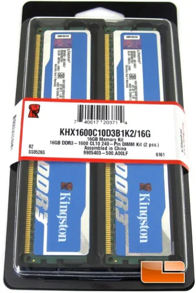 Kingston Technology KHX16S9P1K2/16 16GB Kit (2 X 8GB) DDR3-1600MHz PC3-12800 non-ECC Unbuffered CL11 204-Pin SoDimm 1.5V Memory