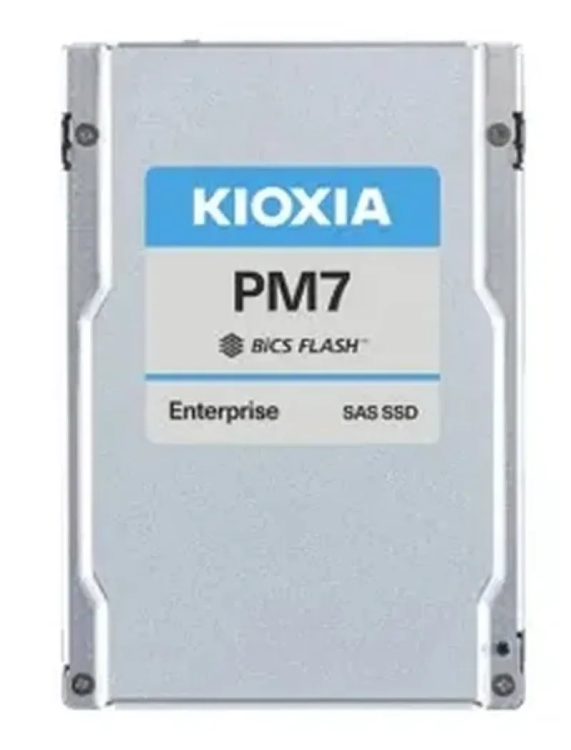 KIOXIA KPM7VRUG7T68 PM7-R Series 7.68TB Triple-Level Cell SAS 24Gb/s Read Intensive SFF 2.5-Inch SED BICS Flash Enterprise Solid State Drive