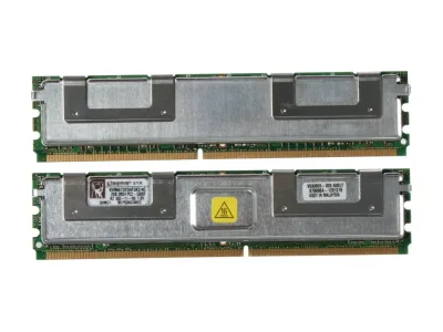 Kingston KPR5300/2GRVLP 2GB DDR2-667MHz PC2-5300 non-ECC Unbuffered CL5 240-Pin DIMM Dual Rank Memory Module