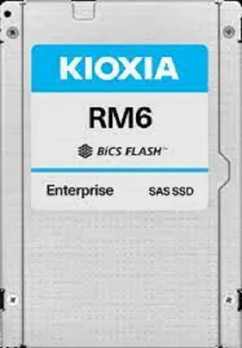 KIOXIA KRM6VRUG960G 960GB Triple-Level Cell SAS 12Gb/s Bics Flash Read Intensive 2.5-Inch Solid State Drive (OEM)