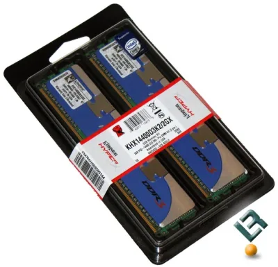 Kingston KRX3200AK2/2G HyperX 2GB Kit (2 X 1GB) DDR-400MHz PC3200 ECC Registered CL3 184-Pin DIMM Memory