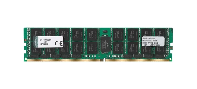 Kingston KSM24RS4/16MEI-BK 16GB PC4-19200 DDR4-2400MHz ECC Registered CL17 RDIMM Single-Rank Memory Module (Micron E IDT)