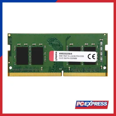 Kingston KSM32SES8/8HD 8GB PC4-25600 DDR4-3200MHz ECC Unbuffered CL22 SoDIMM 1.2V Single-Rank Memory Module
