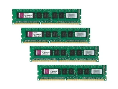 Kingston KTA-MP1066/2G 2GB DDR3-1066MHz PC3-8500 ECC Unbuffered CL7 240-Pin DIMM Dual Rank Memory Module with Thermal Sensor