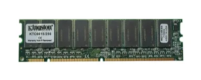 KTC6615256 - Kingston 256MB 100MHz PC100 ECC Unbuffered CL3 168-Pin DIMM Memory Module