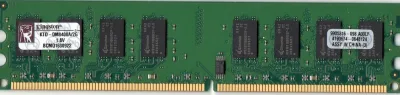 Kingston KTD-DM8400C/2G 2GB DDR2-800MHz PC2-6400 non-ECC Unbuffered CL5 240-Pin DIMM Dual Rank Memory Module