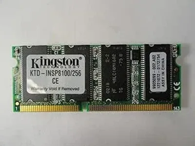 Kingston KTD-INSP7500/128 128MB 100MHz PC100 non-ECC Unbuffered CL3 144-Pin SoDimm Memory Module for 311-0818, 311-1412, 5395P