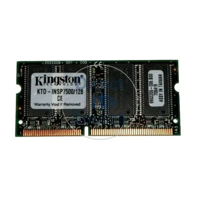 Kingston KTD-INSP8200/12 128MB DDR-266MHz PC2100 non-ECC Unbuffered CL2.5 200-Pin SoDimm Memory Module