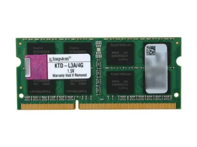 Kingston KTD-L3A/4G 4GB DDR3-1066MHz PC3-8500 non-ECC Unbuffered CL7 204-Pin SoDimm Memory Module