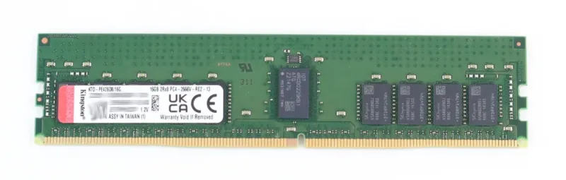 Kingston Technology KTD-PE316LV/16G 16GB DDR3-1600MHz PC3-12800 ECC Registered CL11 240-Pin DIMM 1.35V Low Voltage Memory Module
