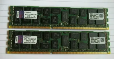 Kingston Technology KTD-PE6950/16G 16GB Kit (2 X 8GB) DDR2-667MHz PC2-5300 ECC Registered CL5 240-Pin DIMM 1.8V Memory