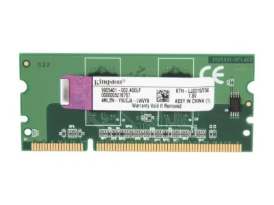 Kingston KTH-OB4150/256 256MB 100MHz PC100 non-ECC Unbuffered CL2 144-Pin SoDimm Memory Module for F1654B