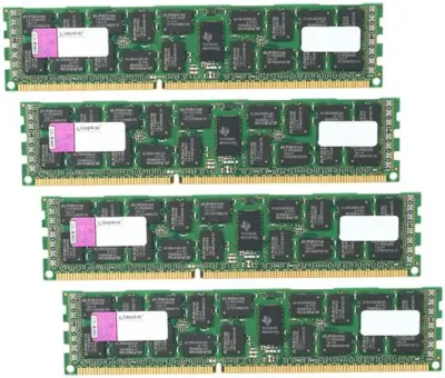Kingston Technology KTH-PL316EK4/32G 32GB Kit (4 X 8GB) DDR3-1600MHz PC3-12800 ECC Unbuffered CL11 240-Pin DIMM 1.5V Memory