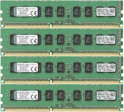 Kingston Technology KTH-PL316K4/32G 32GB Kit (4 X 8GB) DDR3-1600MHz PC3-12800 ECC Registered CL11 240-Pin DIMM 1.35V Low Voltage Dual Rank Memory