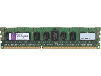 Kingston Technology KTH-PL316SK4/32G 32GB Kit (4 X 8GB) DDR3-1600MHz PC3-12800 ECC Registered CL11 240-Pin DIMM 1.35V Low Voltage Single Rank Memory
