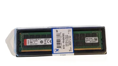 Kingston KTH-PL426/32G 32GB DDR4-2666MHz PC4-21300 ECC Registered CL19 288-Pin DIMM 1.2V Dual Rank Memory Module