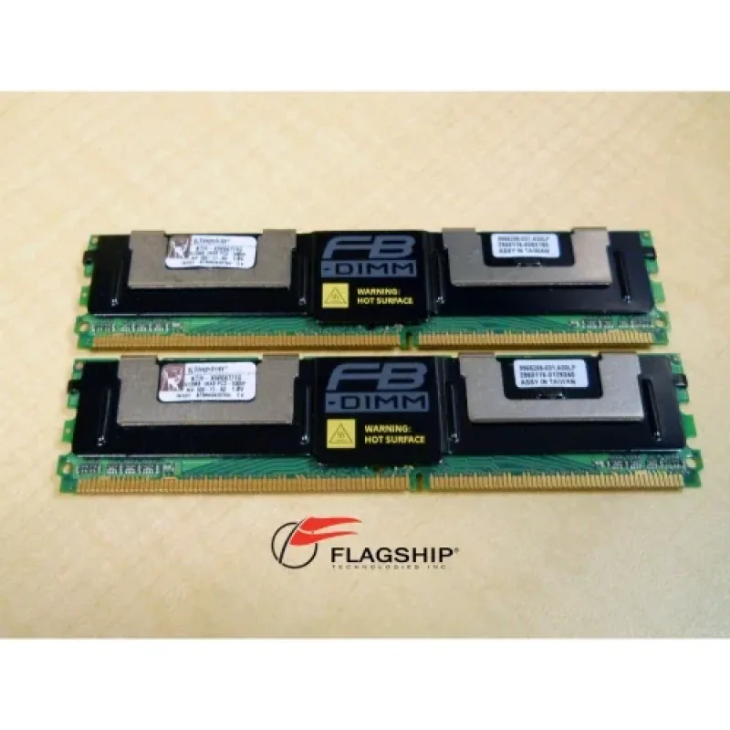 Kingston KTH-XW667/16G-G 16GB (2 x 8GB) DDR2-667MHz ECC Fully Buffered CL5 240-Pin DIMM 1.8V 2R Memory Module