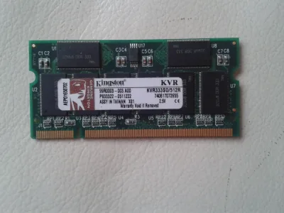 Kingston KTK6360/256 256MB DDR-333MHz PC2700 non-ECC Unbuffered CL2.5 200-Pin SoDimm Memory Module