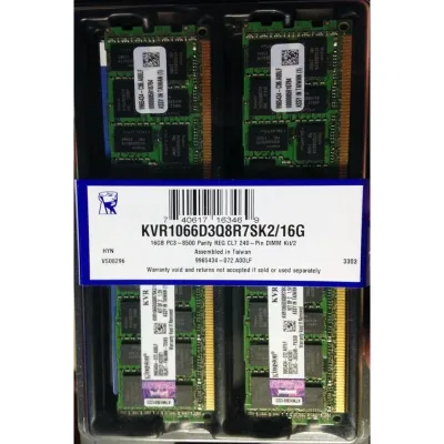 Kingston KTM-P750K2/16G 16GB Kit (2 X 8GB) DDR3-1066MHz PC3-8500 ECC Registered CL7 240-Pin DIMM Memory
